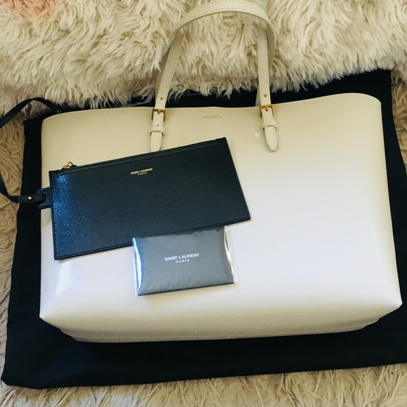 Saint Laurent Medium East/West Leather Tote - Picture 9 of 14